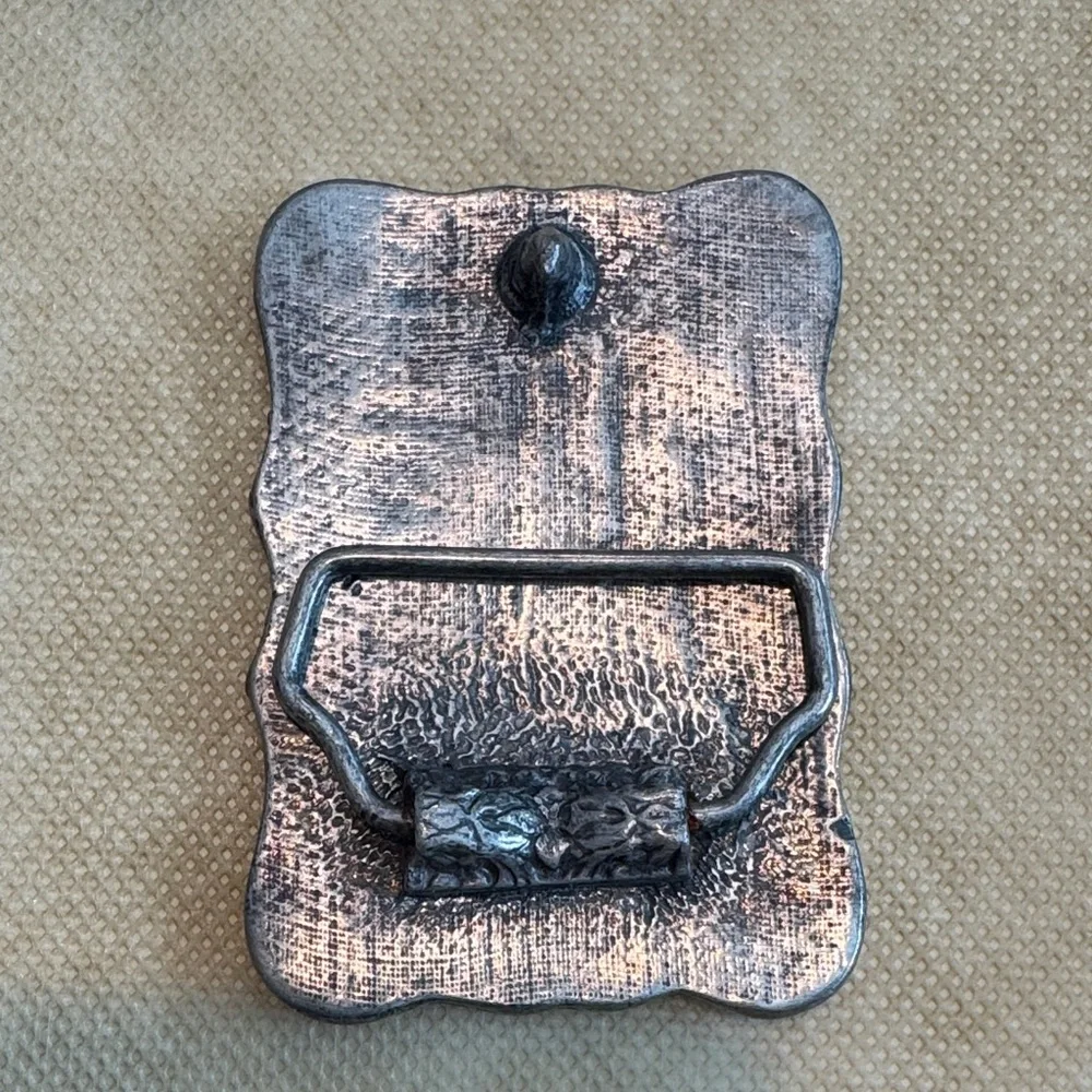 Jack Daniels Black and Silver Belt Buckle - Picture 3 of 6